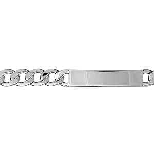 IDENTITE GOURMETTE HAWAI 9MM ARGENT 21CM