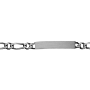 IDENTITE FIGARO 1+1 HAWAI  6MM ARGENT FINITION VA