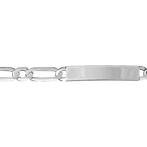 IDENTITE FIGARO 1+1 HAWAI 7MM ARGENT 20CM