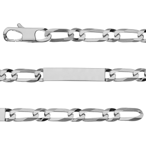 IDENTITE  1+1 HAWAI 8MM ARGENT 21CM