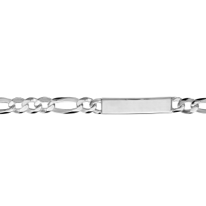 IDENTITE FIGARO 1+3 HAWAI 8MM ARGENT 21CM