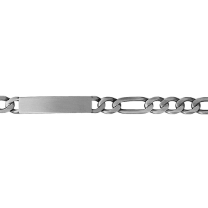 IDENTITE FIGARO 1+3 HAWAI 8MM ARGENT FINITION VA