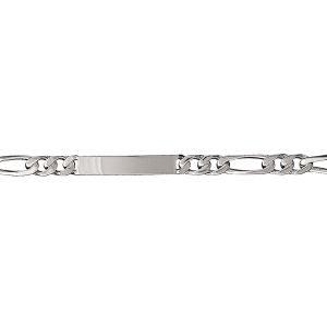 IDENTITEE PRESTIGE 1+2 6MM ARGENT RHODIÉ 18CM