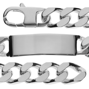 IDENTITE PRESTIGE 14MM ARGENT 23CM