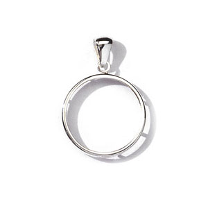 PENDENTIF PIECE ARGENT DIAM 27.4