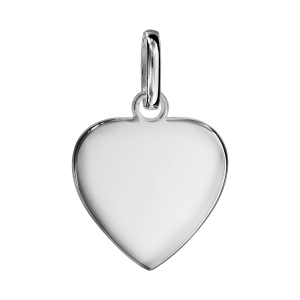 PENDENTIF COEUR A GRAVER ARGENT