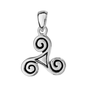 PENDENTIF TRISKEL ARGENT  RHODIÉ