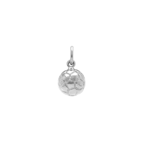 PETIT BALLON FOOT 9MM ARGENT RHODIÉ