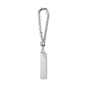 PORTE CLEFS 40 X 10MM  ARGENT