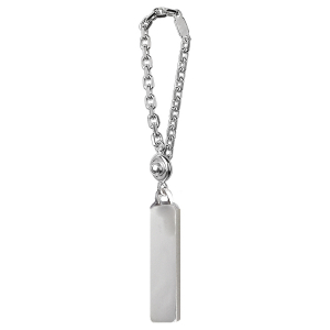 PORTE CLEFS 40 X 10MM  FINITION SATINEE