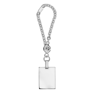 PORTE CLEF ARGENT PLAQUE GI 19*25