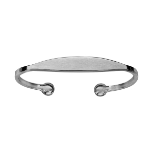 BRACELET ESCLAVE MOYEN FINITION VIEL ARGENT