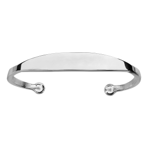 BRACELET ESCLAVE GROS M. ARGENT 65 MM DE DIAM