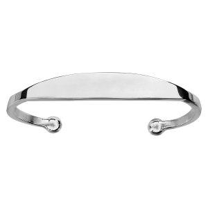 BRACELET ESCLAVE GROS M. ARGENT 65 MM DE DIAM
