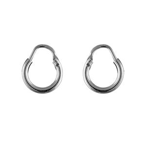 CRÉOLES ARGENT TUBE 1.8MM DIAM 11MM