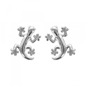 BOUCLES D'OREILLES TIGE ARGENT SALAMANDRE