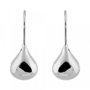 BOUCLES D'OREILLES CROCHET ARGENT GOUTTE