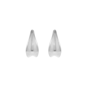 BOUCLES D'OREILLES TIGE ARGENT RHODIÉ DIM 12 MM
