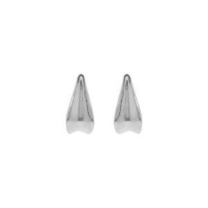 BOUCLES D'OREILLES TIGE ARGENT RHODIÉ DIM 12 MM