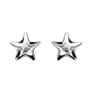 BOUCLES D'OREILLES TIGE ARGENT PETITE ETOILE BOMBEE
