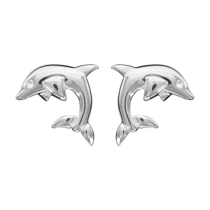BOUCLES D'OREILLES TIGE ARGENT DAUPHIN