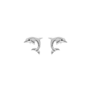 BOUCLES D'OREILLES TIGE ARGENT DAUPHIN