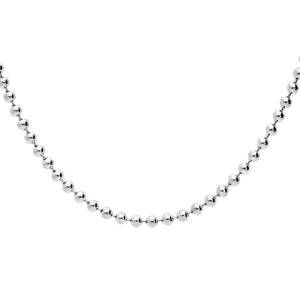 CHAINE BOULES 45CM ARGENT