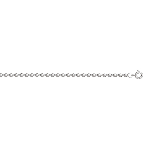 CHAINE BOULES 3MM 55CM ARGENT