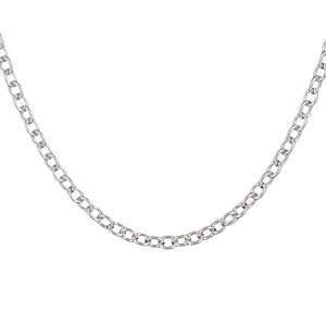 CHAINE ARGENT FORCAT REGLABLE  45CM