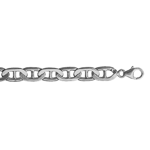 BRACELET GROSSE MARINE 21CM VIEIL ARGENT