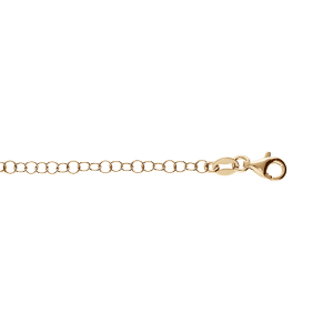 BRACELET ARGENT ET DORURE JAUNE CHAINE JASERON 18CM RÉGLABLE