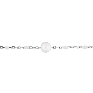 BRACELET ARGENT RHODIÉ OLIVES RÉSINE BLANCHE ET PIERRE DE LUNE VÉRITABLE 16+3CM