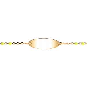 IDENTITÉ BEBE RÉSINE PLAQUE OVALE MULTICOLORE DEGRADÉ ROSE VERT ARGENT ET DORURE JAUNE 13+2CM