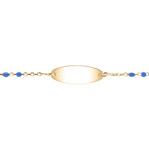 IDENTITÉ BEBE RÉSINE PLAQUE OVALE MULTICOLORE DEGRADÉ BLEU VERT ARGENT ET DORURE JAUNE  13+2CM