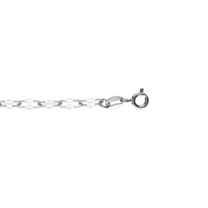 BRACELET ARGENT RHODIÉ OLIVES RÉSINE BLANCHE 15+3CM