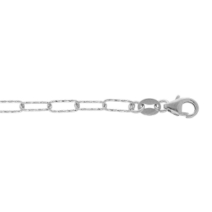 BRACELET ARGENT RHODIÉ DIAMANTÉ 16+3CM