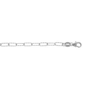 BRACELET ARGENT RHODIÉ DIAMANTÉ 16+3CM