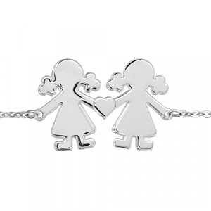 BRACELET ARGENT PASSIVE FILLE/FILLE 16+3CM