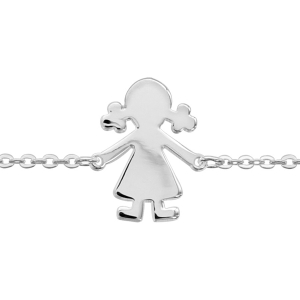 BRACELET ARGENT PASSIVE FILLE 16+3CM
