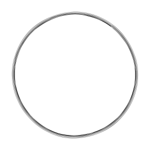 BRACELET ARGENT MASSIF FIL DEMI JONC 4MM DE LARGEUR DIAM 60