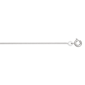CHAINE GOURMETTE 1.2MM 42 CM ARGENT RHODIÉ