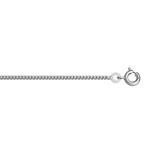 CHAINE GOURMETTE 1.8MM 40CM VIEIL ARGENT