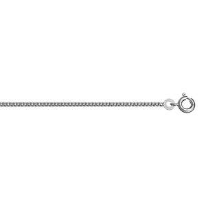 CHAINE GOURMETTE 1.8MM 40CM VIEIL ARGENT