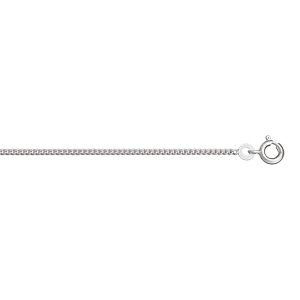 CHAINE GOURMETTE 1.8MM 42CM ARGENT RHODIÉ