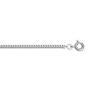 CHAINE GOURMETTE 2.1 MM 55CM VIEIL ARGENT