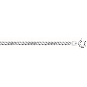 CHAINE GOURMETTE 2.5MM 55CM ARGENT