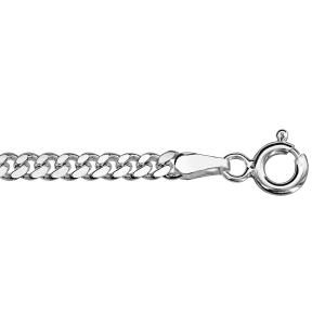 CHAINE GOURMETTE 2.7MM 50CM ARGENT