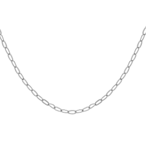 CHAINE ARGENT RHODIÉ MAILLE RECTANGULAIRE 1,8MM 40CM