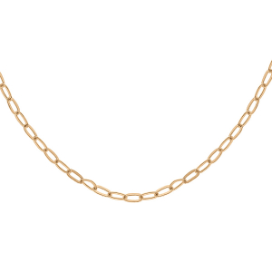 CHAINE ARGENT ET DORURE JAUNE MAILLE RECTANGULAIRE 1,8MM 50CM