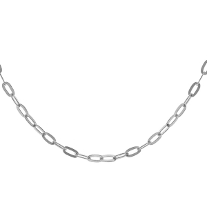 CHAINE ARGENT RHODIÉ MAILLE RECTANGULAIRE 2,3MM 50CM